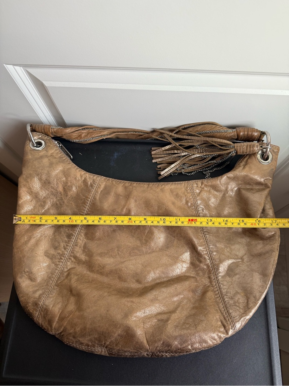Michael Kors hobo metallic satchel purse project bag - Picture 3 of 14